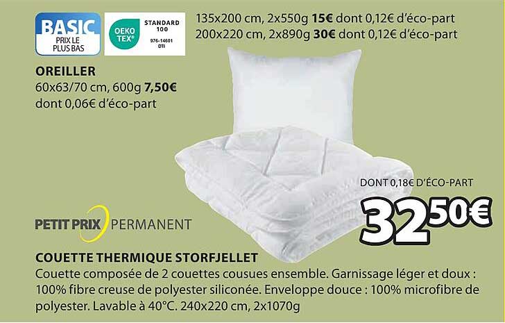 petit prix permanent couette thermique storfjellet
