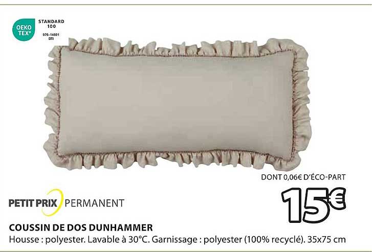 Petit Prix Permanent Coussin De Dos Dunhammer