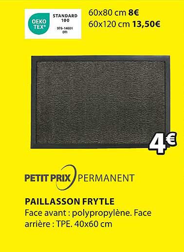 petit prix permanent paillasson frytle