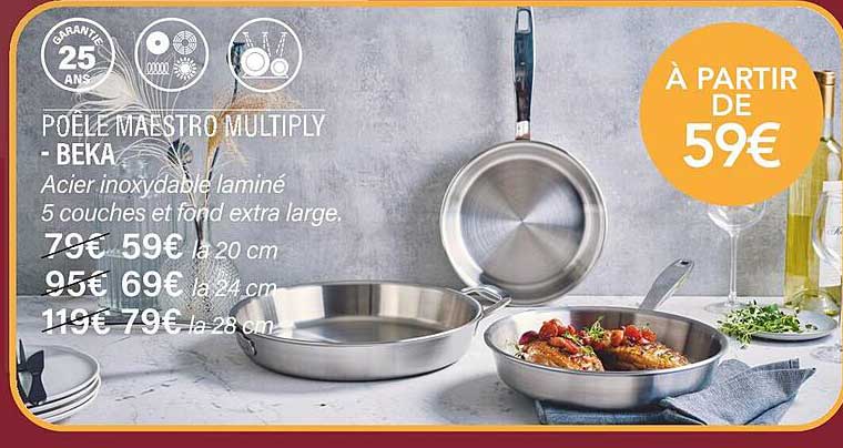 poêle maestro multiply - beka
