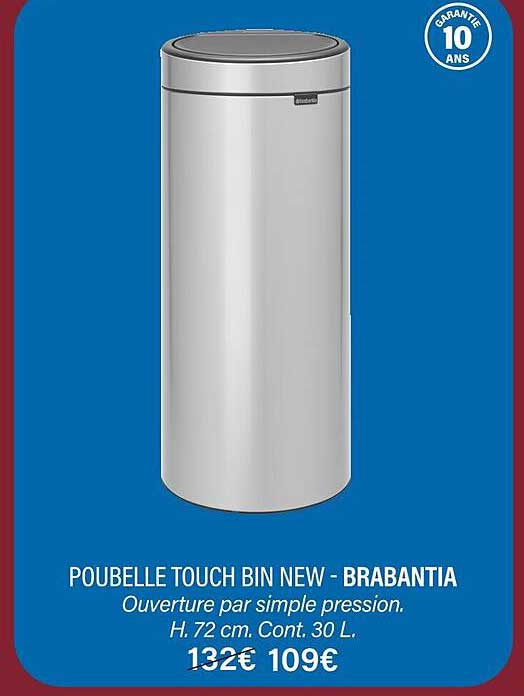 poubelle touch bin new - brabantia