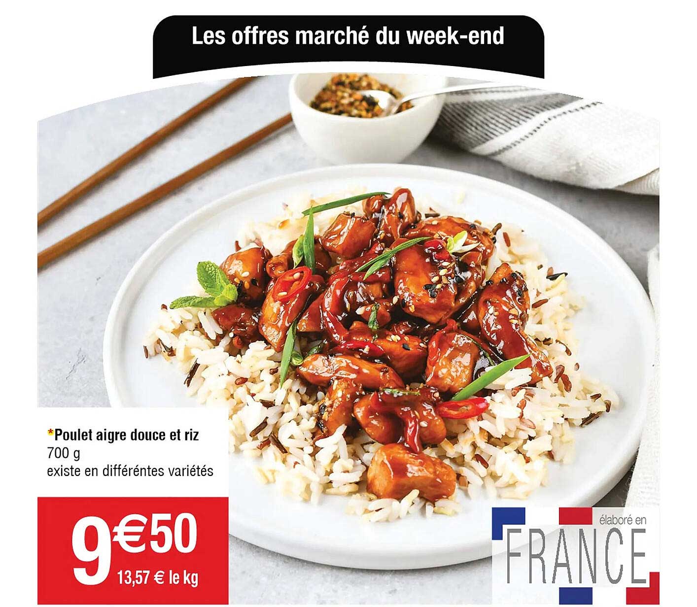 poulet aigre douce et riz