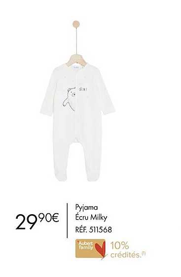 pyjama écru milky