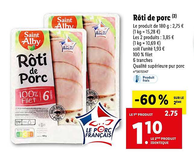 rôti de porc saint alby