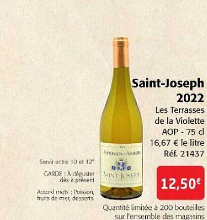 saint-joseph 2022 les terasses de la violette aop