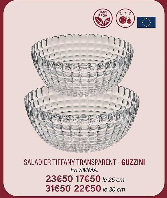 saladier tiffany transparent - guzzini