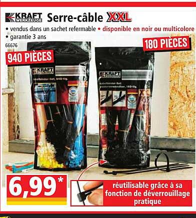 serre-câble xxl kraft werkzeuge
