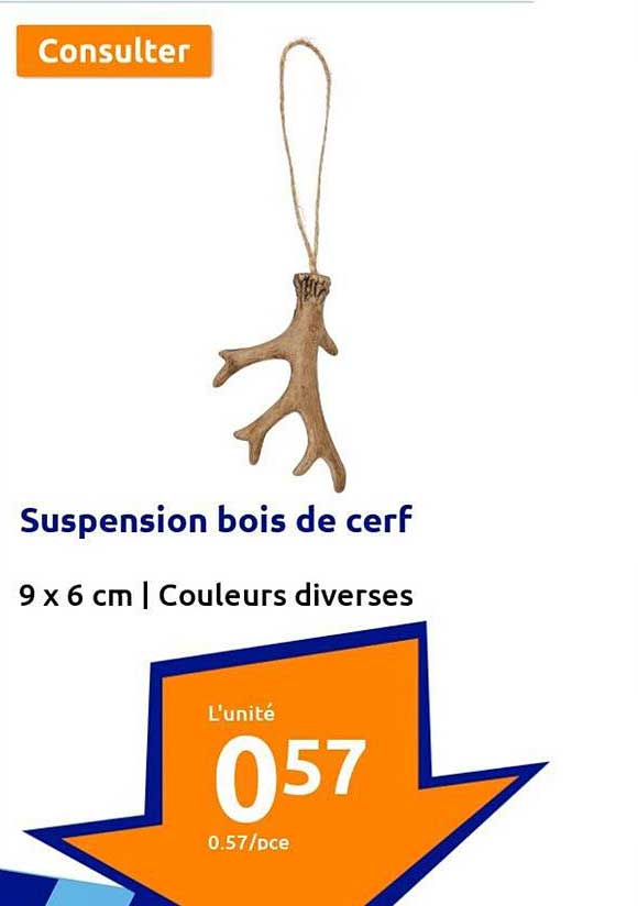 suspension bois de cerf