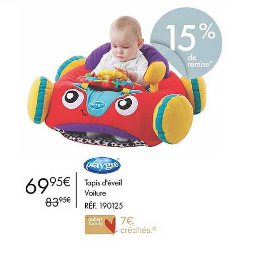 tapis d'éveil voiture playgro