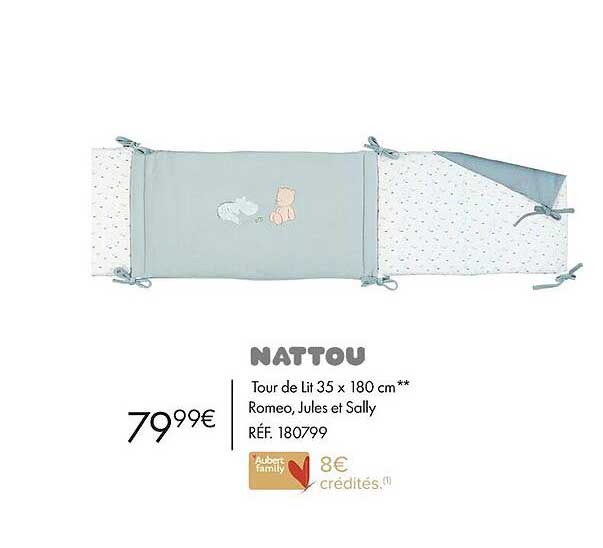 Tour De Lit 35 X 180 Cm Romeo, Jules Et Sally Nattou