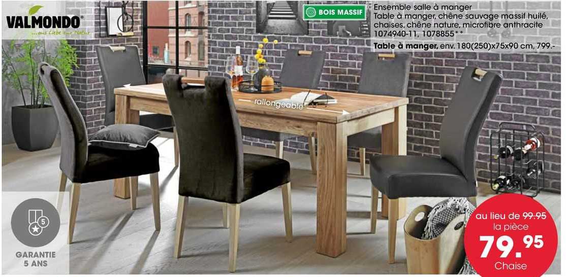 valmondo ensemble salle à manger
