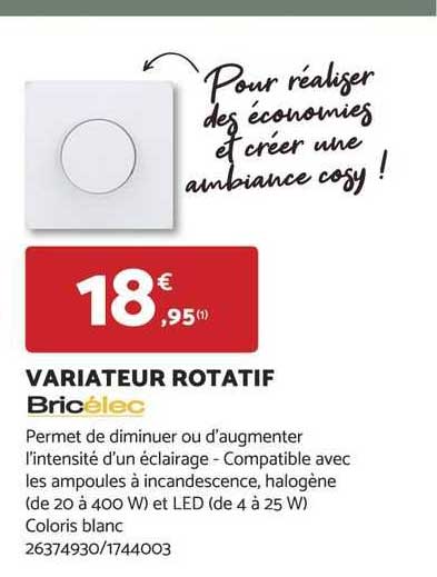variateur rotatif bricélec