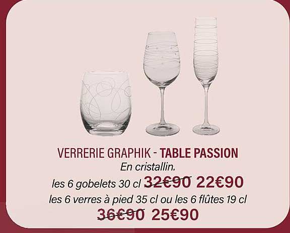 verrerie graphik - table passion