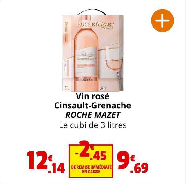 vin rosé cinsault-grenache roche mazet