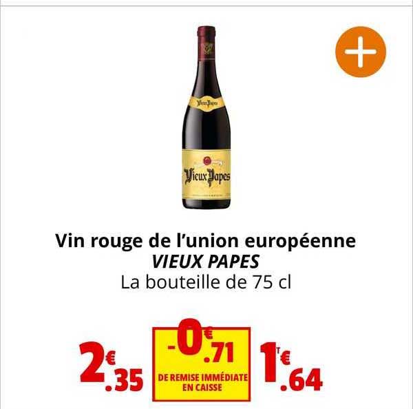 vin rouge de l'union européenne vieux papes