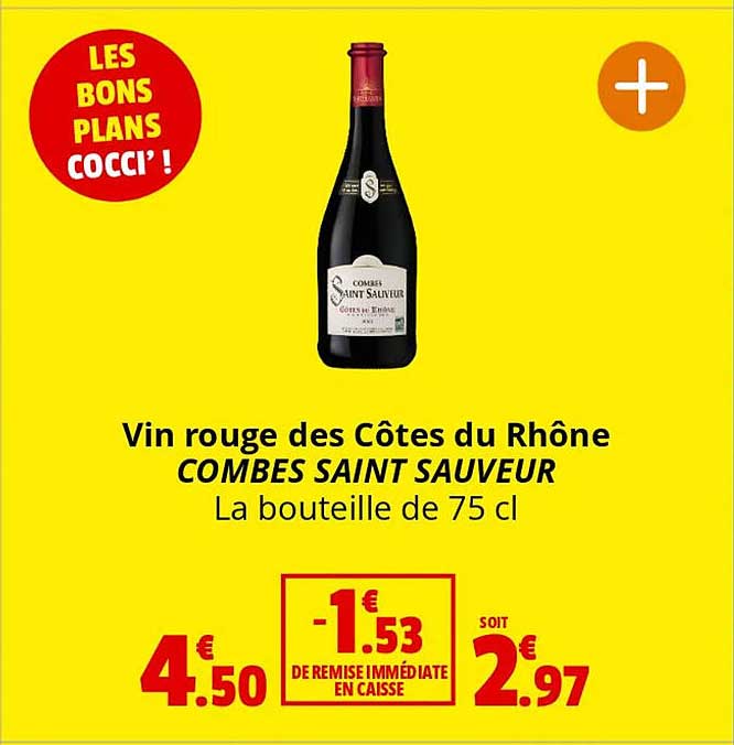 vin rouge des côtes du rhône combes saint sauveur