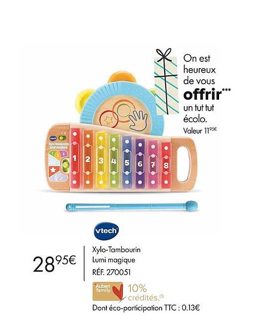 xylo-Tambourin lumi magique vtech