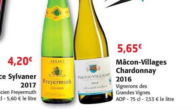 alsace sylvaner 2017 ancien freyermuth mâcon villages chardonnay 2016 vignerons des grandes vignes