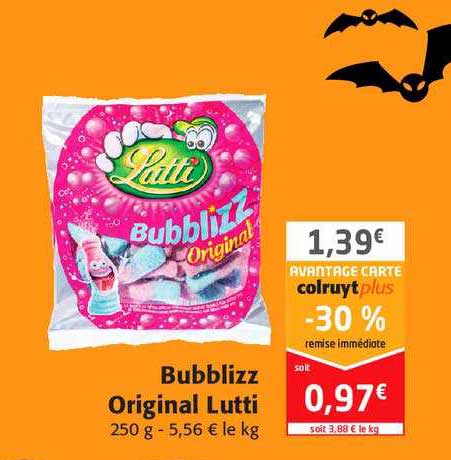 bubblizz original lutti -30% remise immédiate