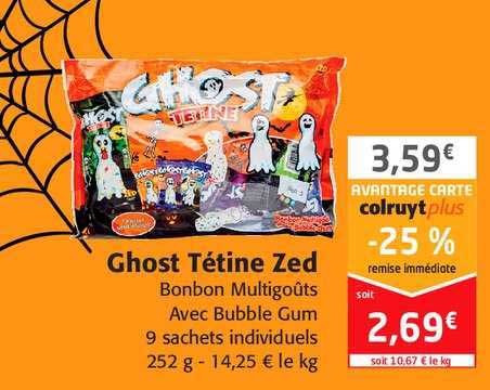 ghost tétine zed -25% remise immédiate
