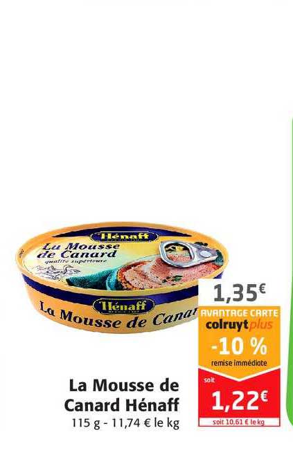 La Mousse De Canard Hénaff -10% Remise Immédiate