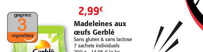 Madeleines Aux œufs Gerblé