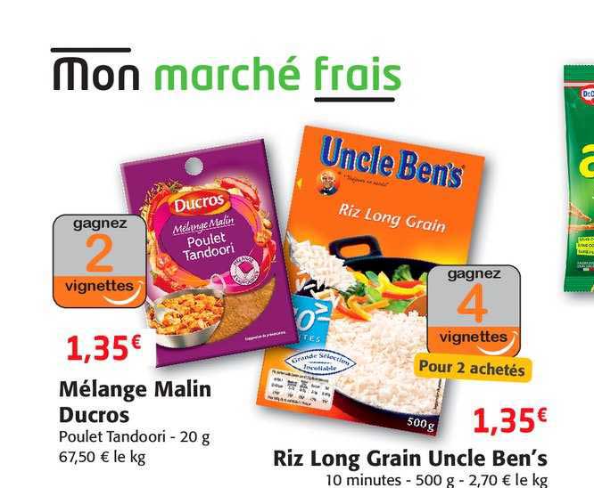 mélange malin ducros riz long grain uncle ben's