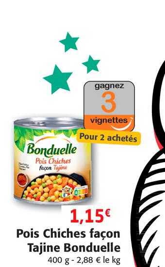 pois chiches façon tajine bonduelle