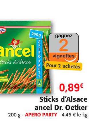 sticks d'alsace ancel dr. oetker