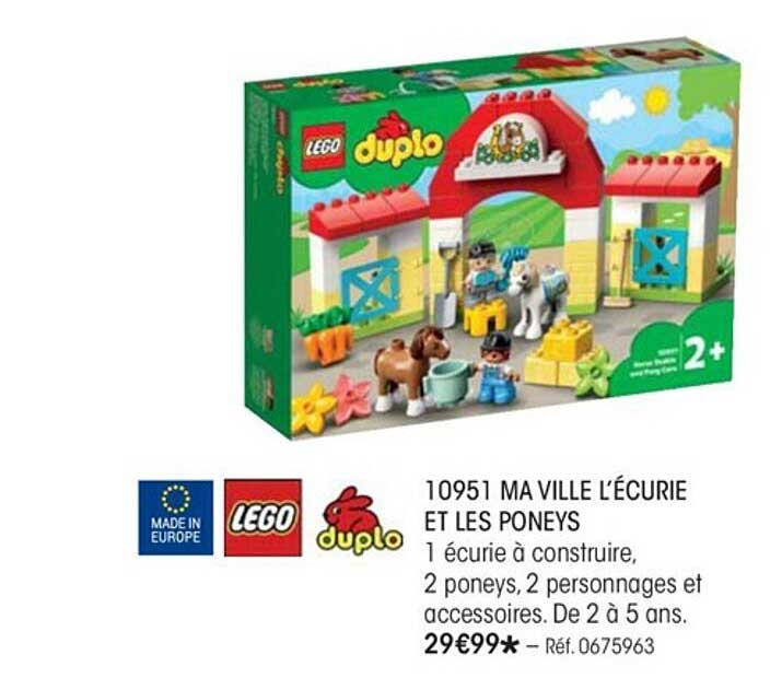 10951 ma ville d'écurie et les poneys