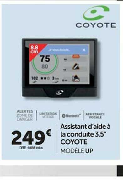 assistant d'aide à la conduite 3.5" coyote