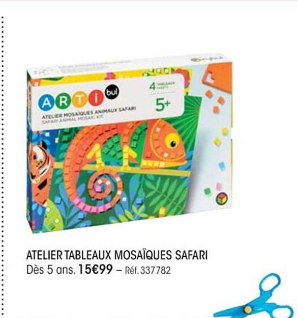 atelier tableaux mosaïques safari