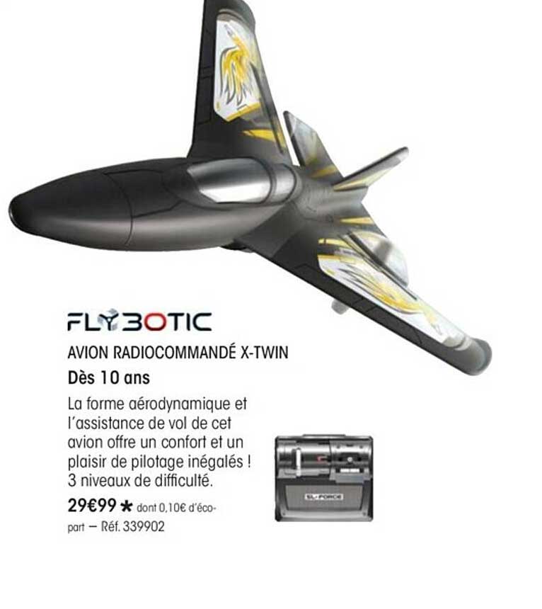avion radiocommandé x-twin flybotic