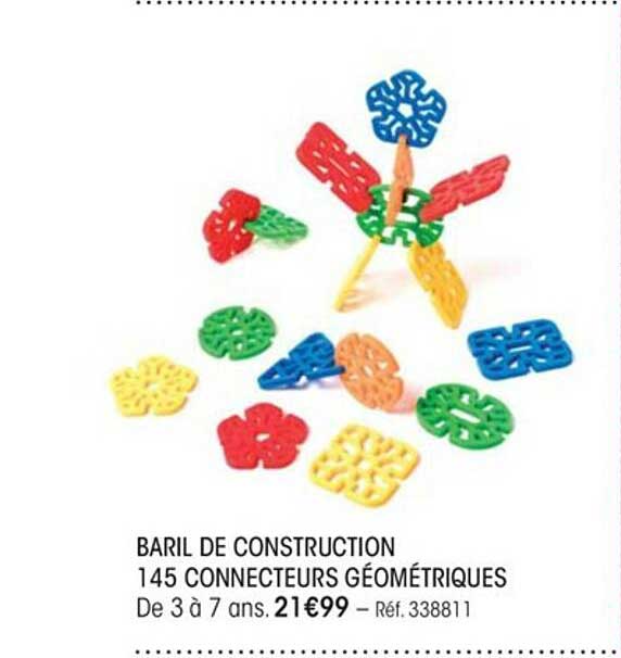baril de construction 145 connecteurs géométriques