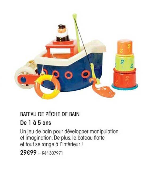 bateau de pêche de bain