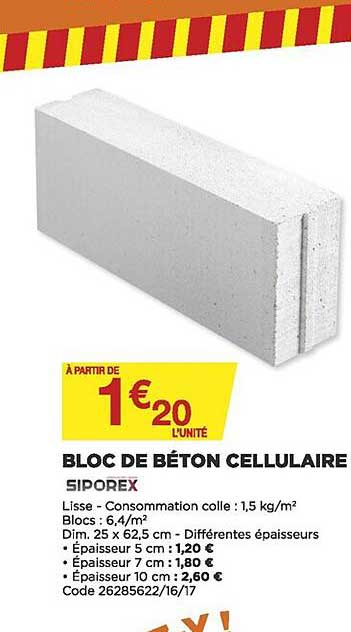 bloc de béton cellulaire siporex