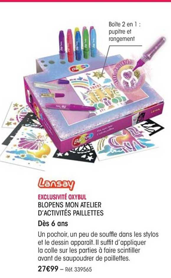 blopens mon atelier d'activités paillettes lansay