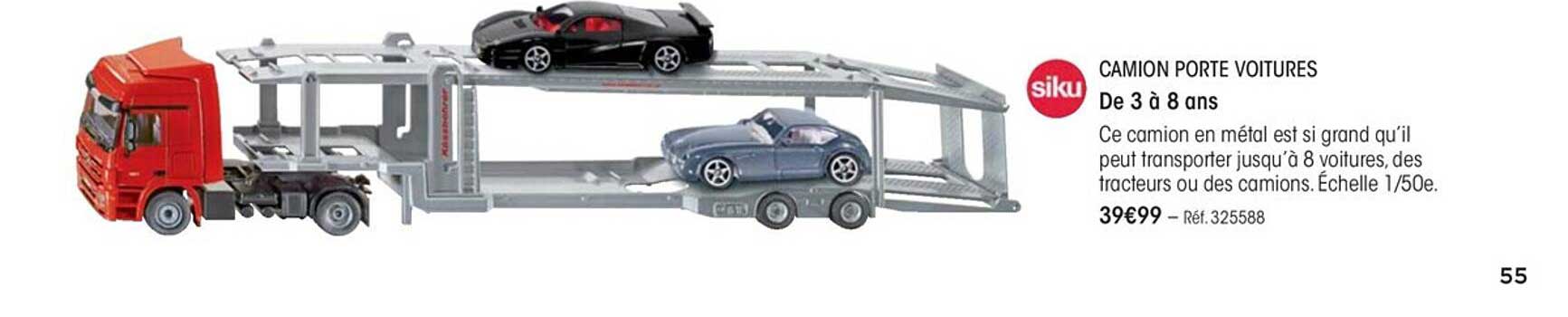 camion porte voitures siku