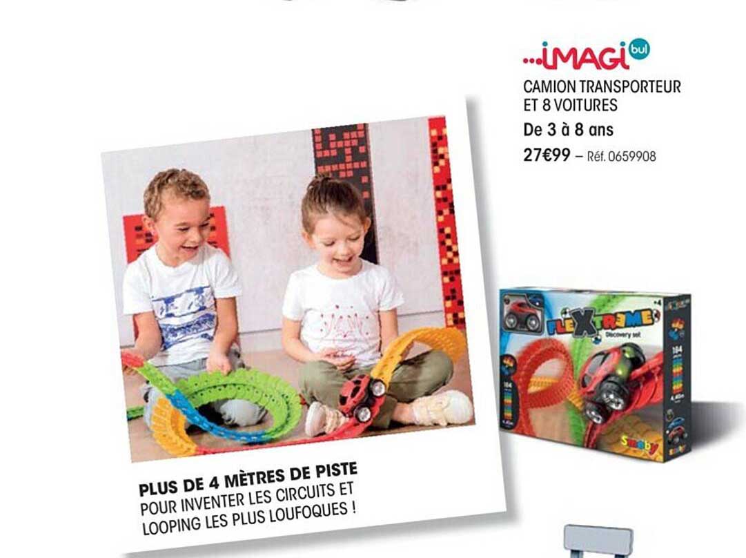 Camion Transporteur Et 8 Voitures Imagibul