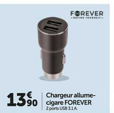 chargeur allume-cigare forever