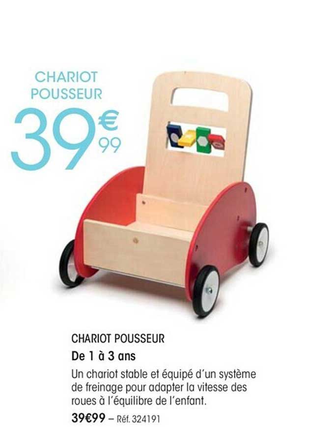 chariot pousseur