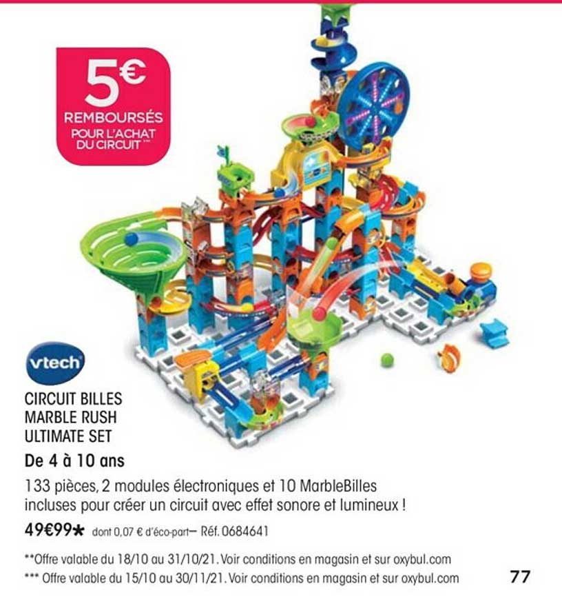 circuit billes marble rush ultimate set vtech