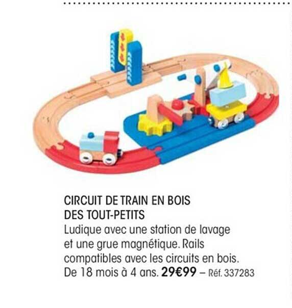circuit de train en bois des tout-petits
