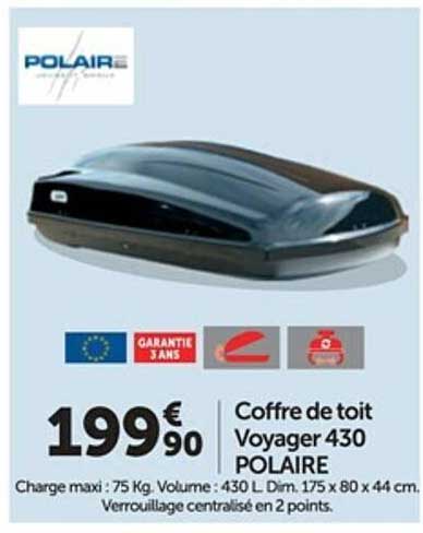 coffre de toit voyager 430 polaire