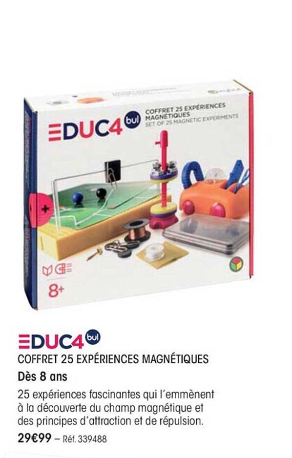 Coffret 25 Expériences Magnétiques Educ4bul