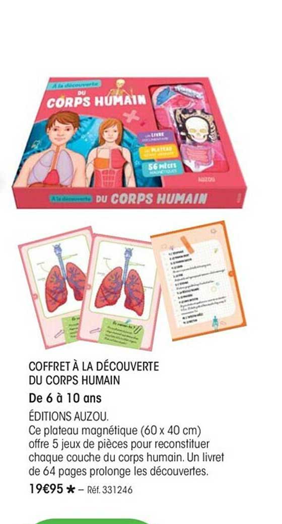coffret à la découverte du corps humain