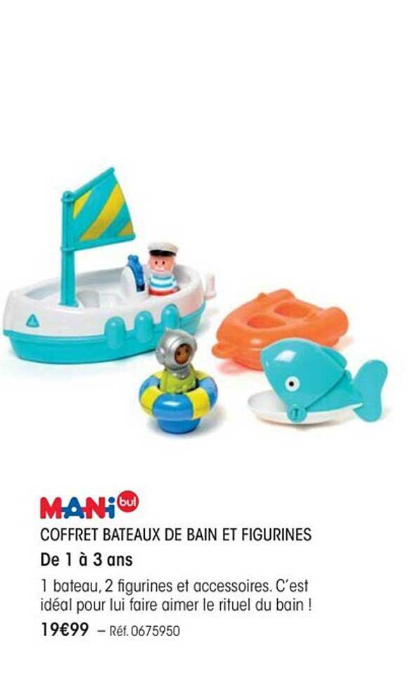 coffret bateaux de bain et figurines manibul