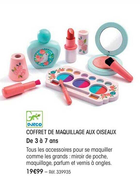 coffret de maquillage aux oiseaux djeco