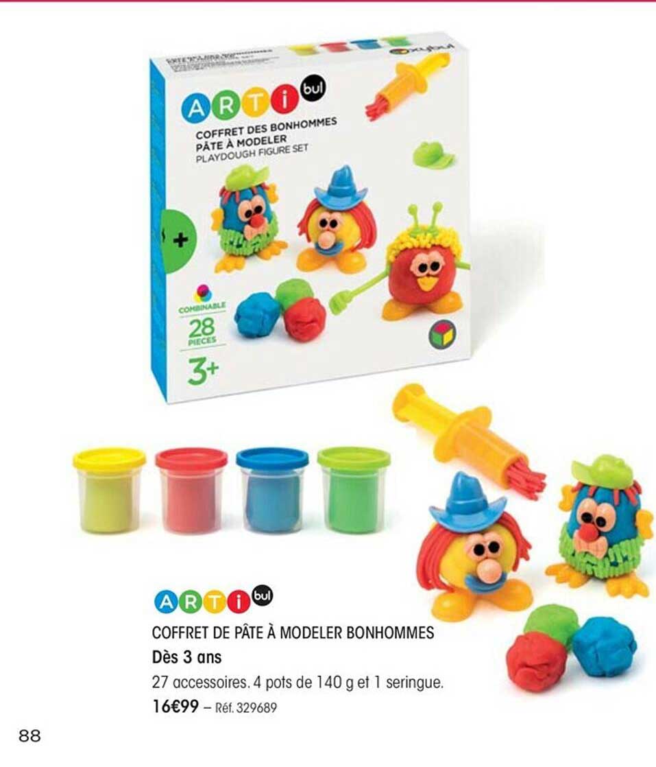 coffret de pâte à modeler bonhommes artibul
