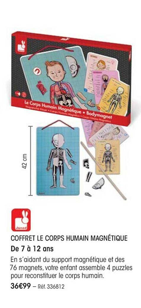coffret le corps humain magnétique